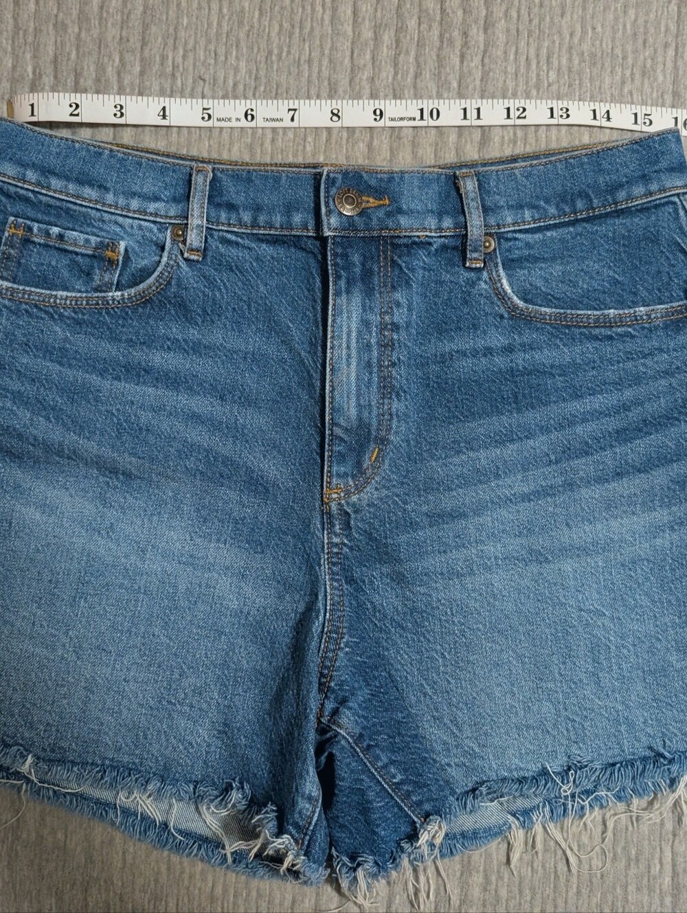 Loft high rise jean shorts